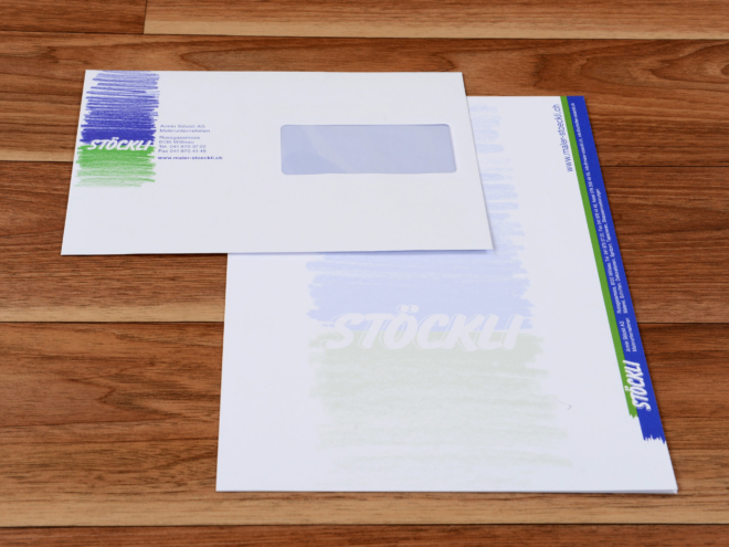 Armin Stöckli AG, professionelle Umsetzung von Geschäftsdrucksachen durch die Wallimann Druck und Verlag AG