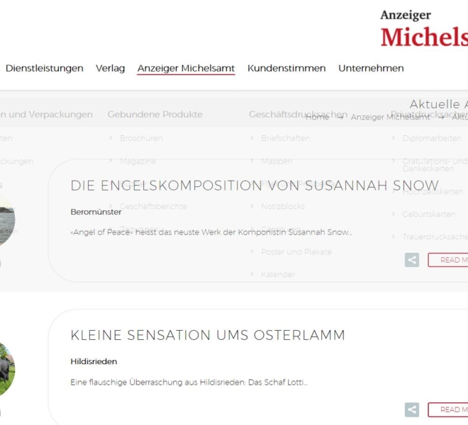 Neue Homepage der Wallimann Druck und Verlag AG ist online