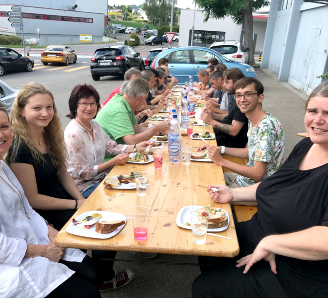Grillparty bei der Wallimann Druck und Verlag AG