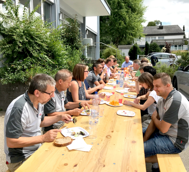 Grillparty bei der Wallimann Druck und Verlag AG