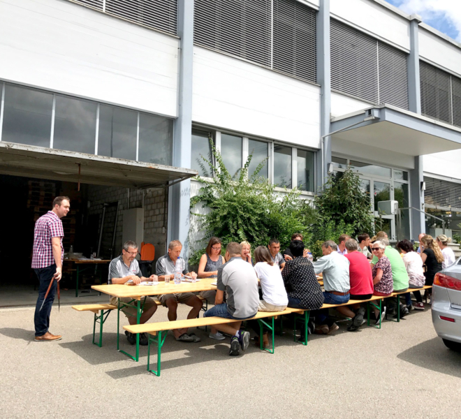 Grillparty bei der Wallimann Druck und Verlag AG