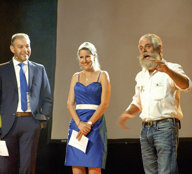 Moderatoren an der Gewerbeausstellung Beromünster