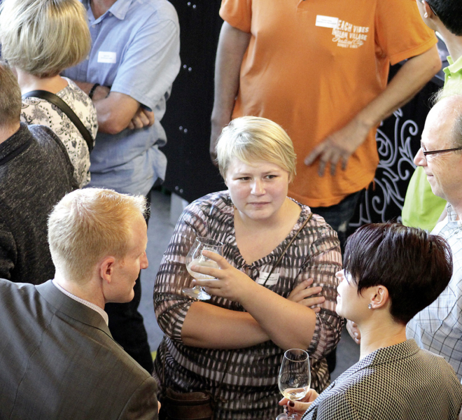 Apéro an der Eröffnung der Gewerbeausstelung Beromünster