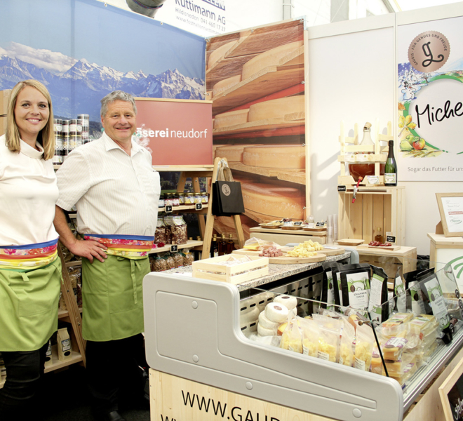 Käserei Neudorf an der Gewerbeausstellung Stärne füfi in Beromünster, Gaudis