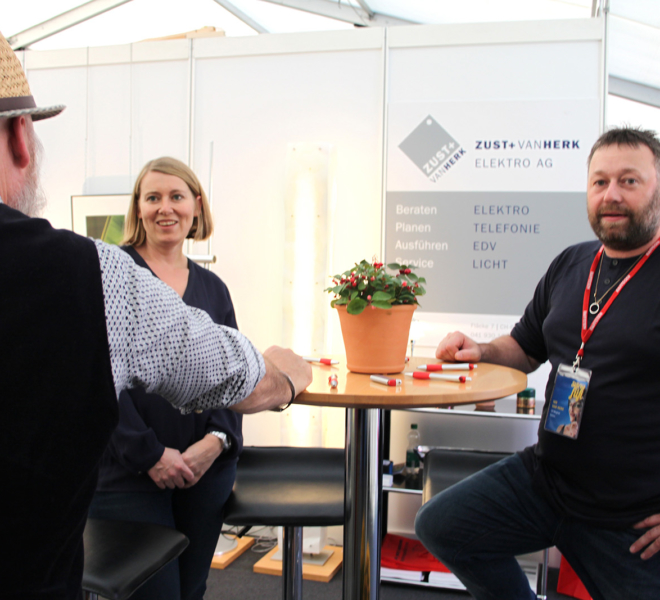 Zust und van Herk Elektro AG an der Gewerbeausstellung Stärne füfi in Beromünster