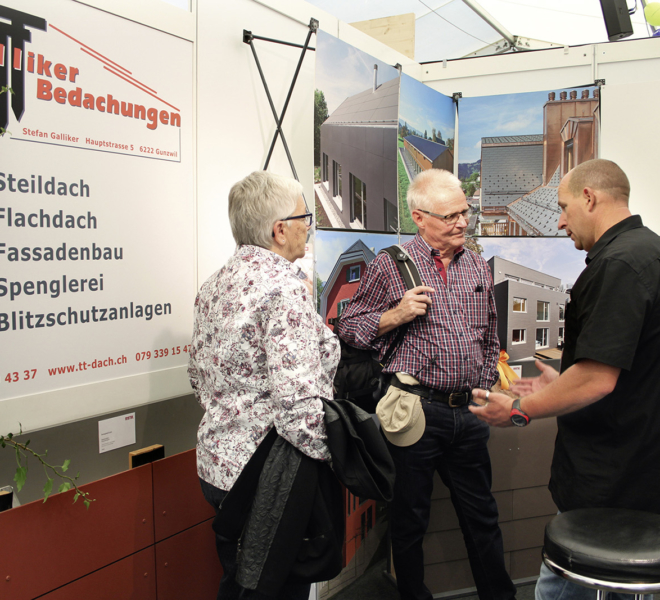 TT Galliker Bedachungen an der Gewerbeausstellung Stärne füfi in Beromünster