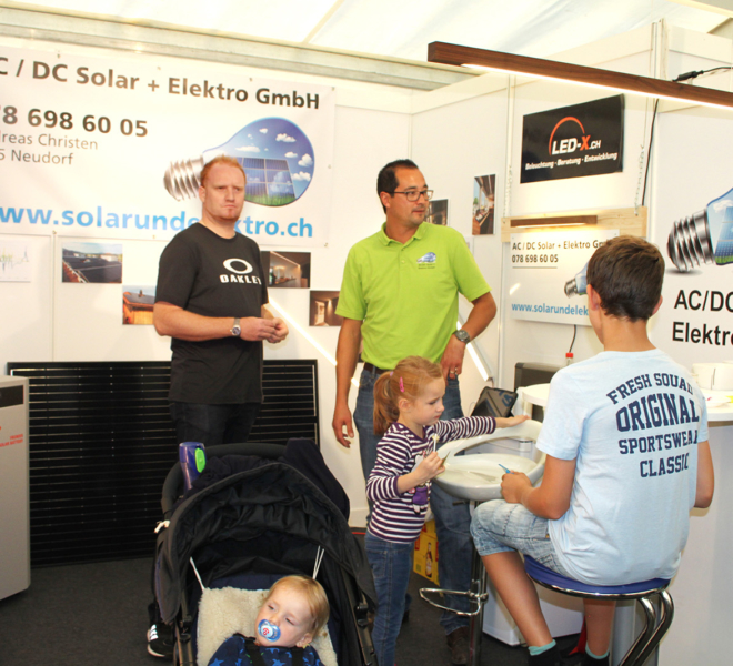 AC/DC Solar und Elektro GmbH an der Gewerbeausstellung Stärne füfi in Beromünster
