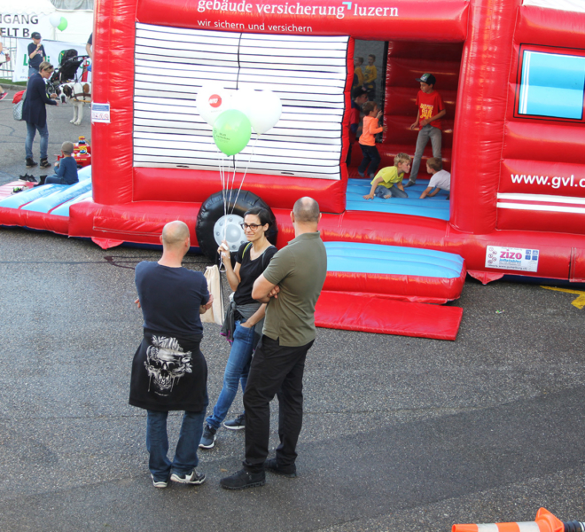 Gebäudeversicherung Luzern an der Gewerbeausstellung Stärne füfi in Beromünster