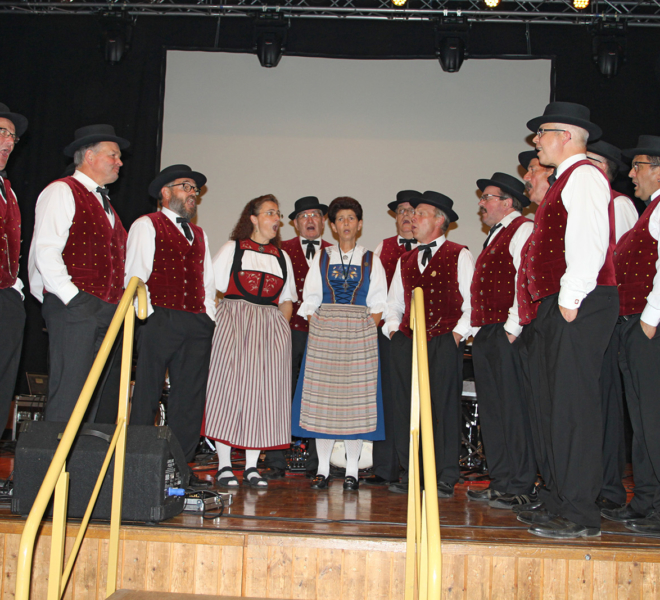 Jodelklub an der Gewerbeausstellung Stärne füfi in Beromünster
