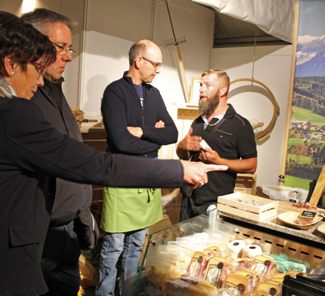 Käserei an der Gewerbeausstellung Stärne füfi in Beromünster