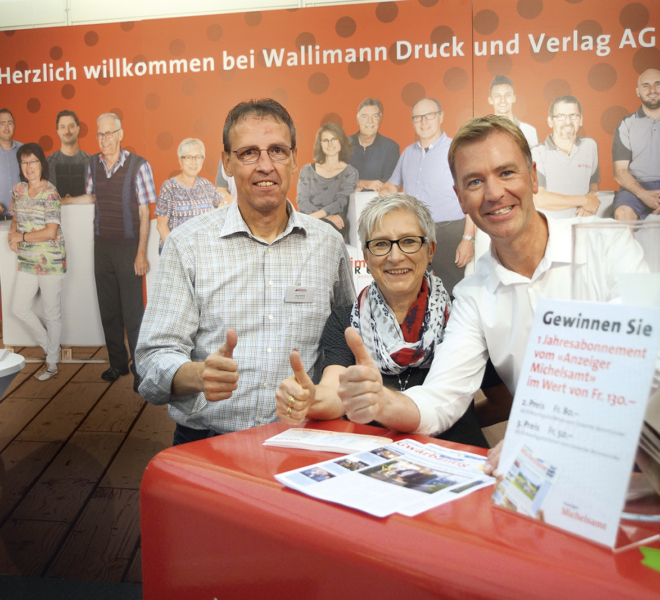 Wallimann Druck und Verlag AG an der Gewerbeausstellung Stärne füfi in Beromünster