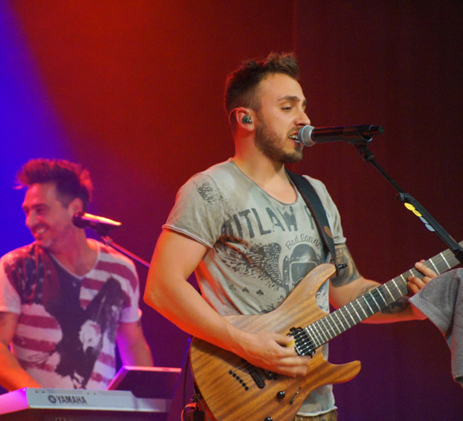 Musikalische Eröffnung der Gewerbeausstellung stärne füfi in Beromünster