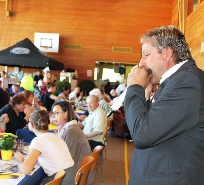 Wetz an der Gewerbeausstellung Stärne füfi in Beromünster