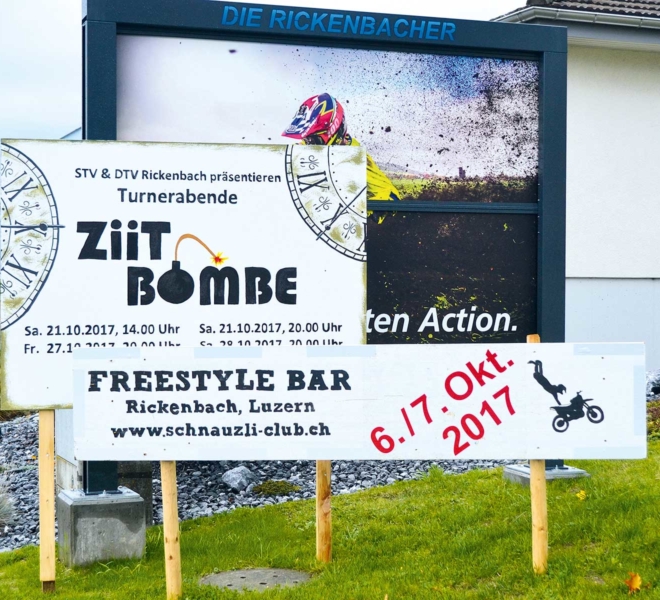 STV Rickenbach, Turnerabend, Ziit Bombe