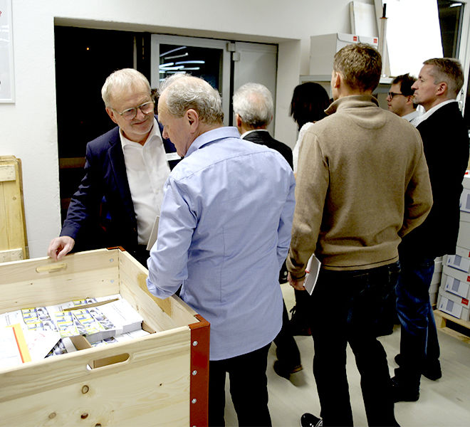 Der Gemeinderat von Beromünster war auch am Tag der offenen Tür von Wallimann Druck und Verlag AG.