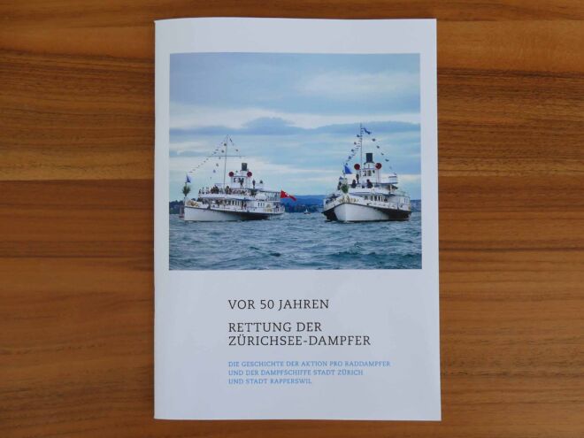 Das Magazin "Rettung der Zürichsee-Dampfer" wurde von Wallimann Druck gedruckt.