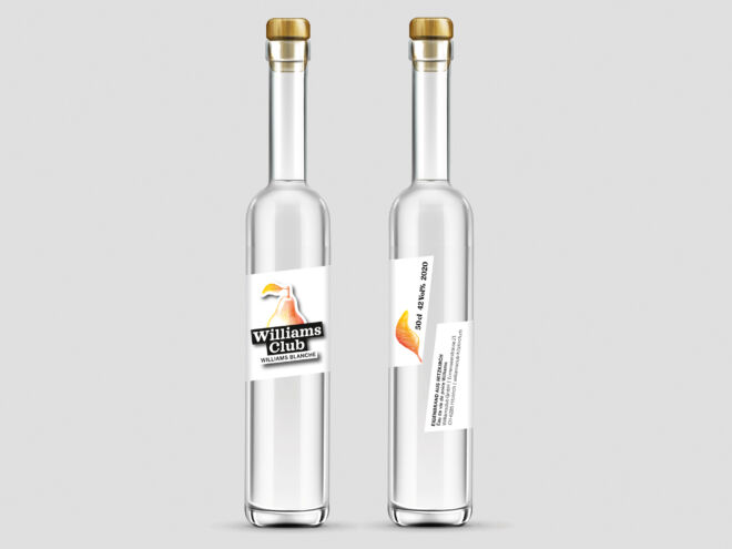 Gestaltung der Etikette Williams Blanche von Williams Club.