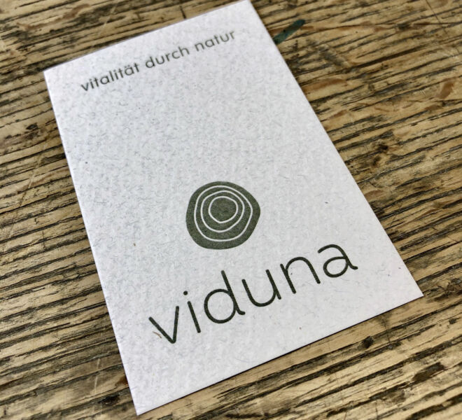 Terminkarte von der Praxis Viduna.