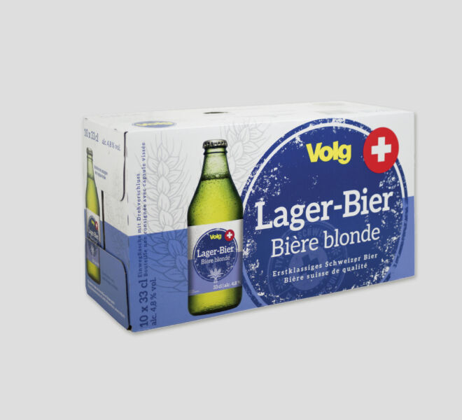 Relaunch, Volg, Bierkarton, Redesign