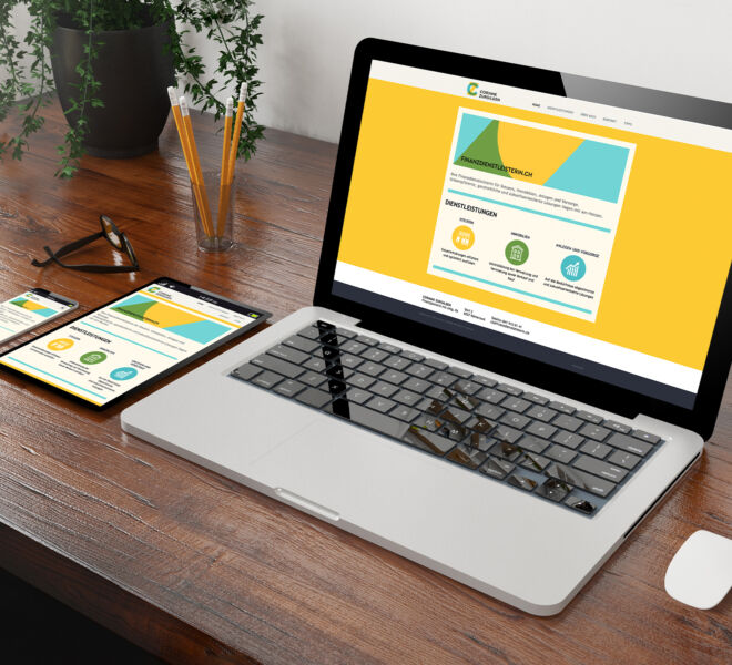 Website Finanzdienstleisterin Corinne Zurgilgen