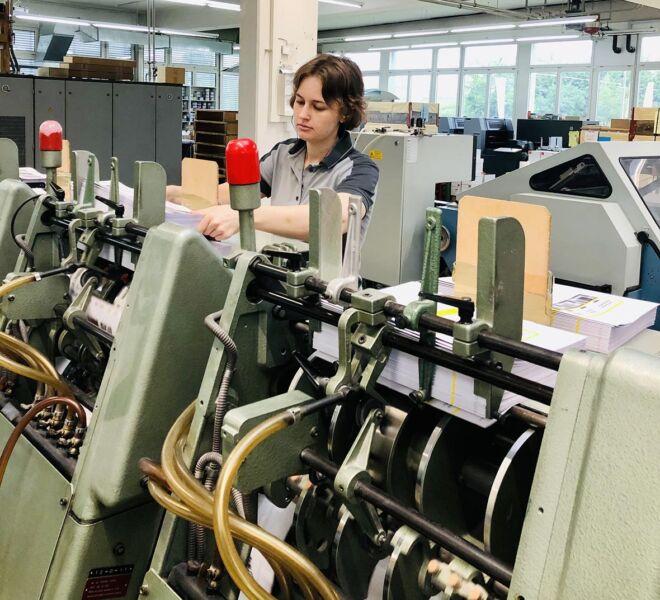 Janine Tremp, Lernende Printmedienverarbeiterin