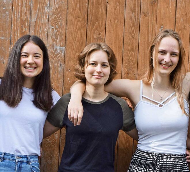 Unsere Absolventinnen (v.l.n.r.): Ramona Troxler, Janine Tremp und Svenja Limacher